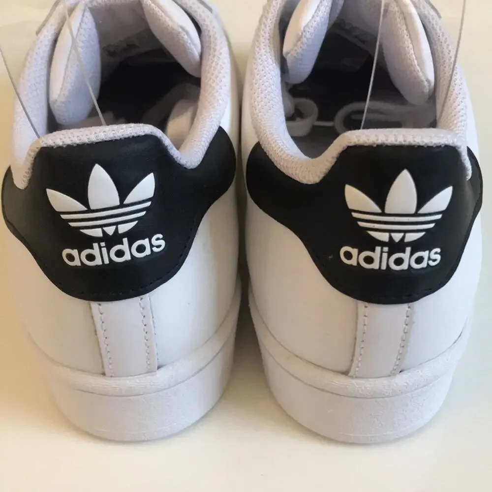 Adidas Superstar Sneaker Tennis Shoe EG4958 Core Black Mens Sz 9 Low Leather